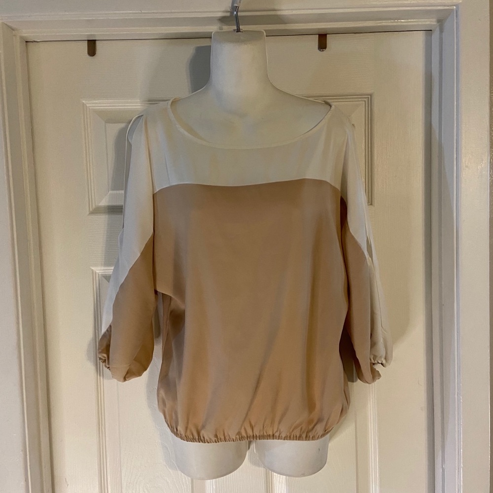 ew York & Company | Block Arm Slit Blouse (Small)